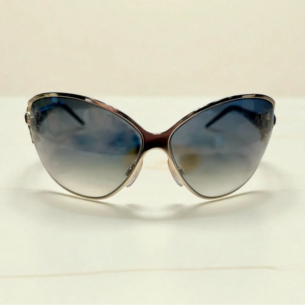 Roberto Cavalli Tene Chic Black and Gold Snake Detail Sunglasses - Picture 2 of 12